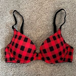 Victoria’s Secret PINK Plaid Push Up Bra
